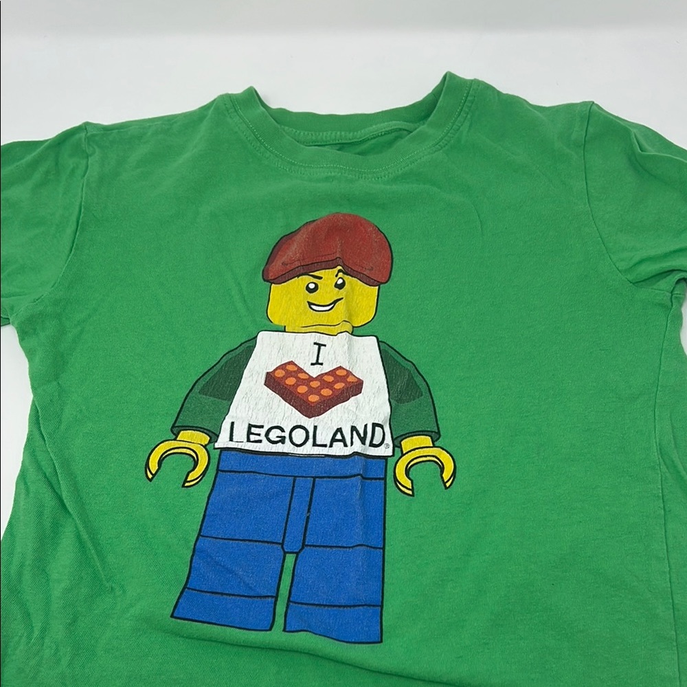 LEGO Green Short Sleeve Tee with Minifigure Design